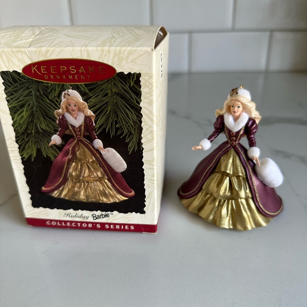 Hallmark 1996 Holiday Barbie Ornament